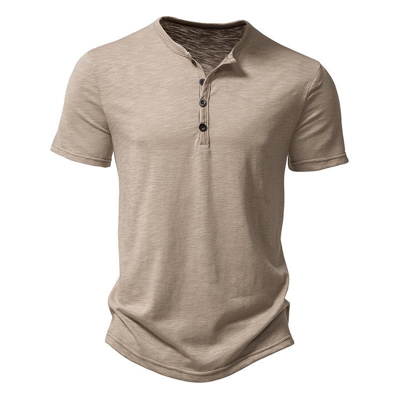 Men's bamboo cotton short sleeved T-shirt men's clothing