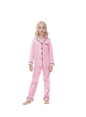 Children's pajama set imitating long sleeved pants, home