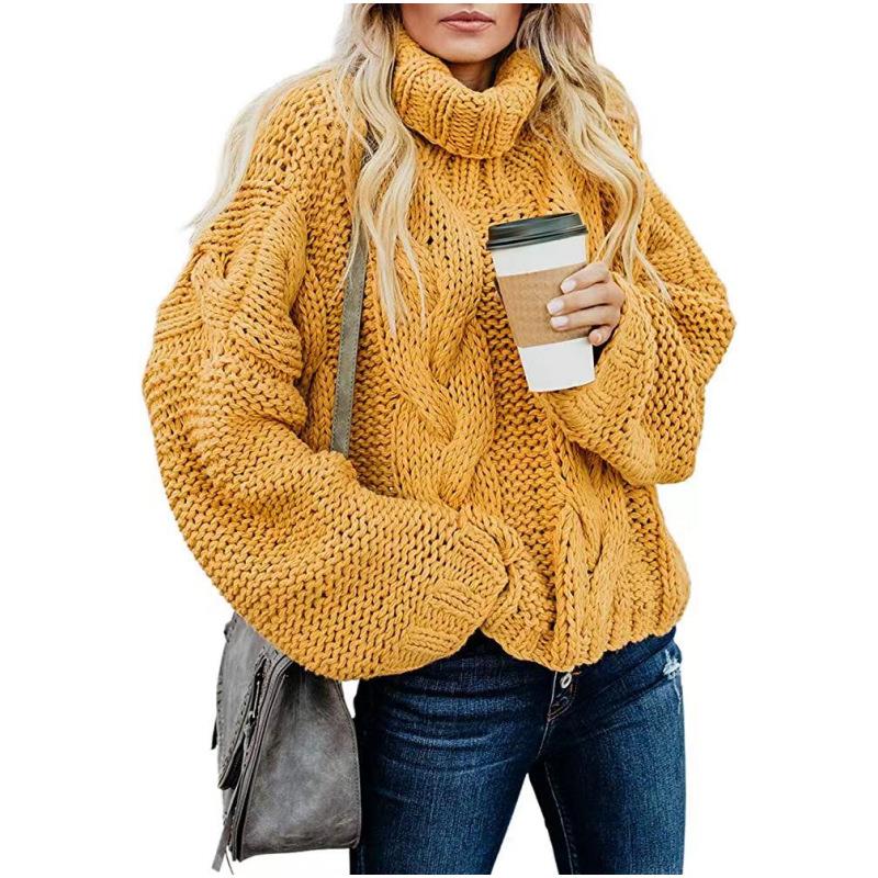 Women's Fried Dough Twists high neck sweater
