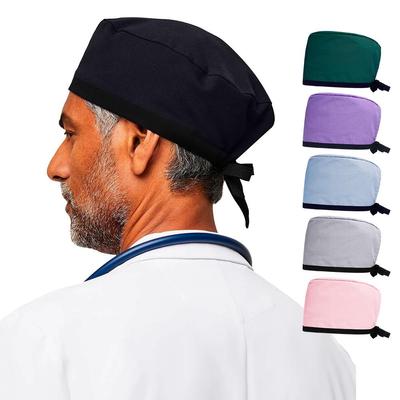 Surgical Hat Blue Nurse Hat Cotton Dental Clinic Work Hat