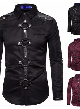 Main Men's Riveted Long Sleeve Shirt Men's Performance Dress