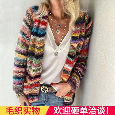 Spring sweaters, knitted cardigans, thin jackets, women's