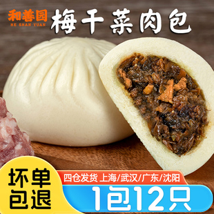 和善园梅干菜包子肉包960g营养早餐半成品商用速食速冻包子旗舰店
