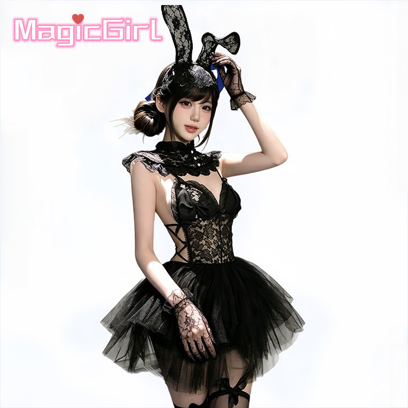 cosplay高级感梦幻公主装万圣节夜场制服蕾丝性感御风姐新娘套装