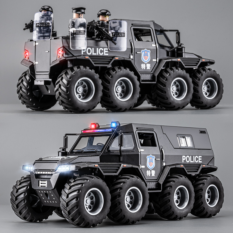 八轮装甲警车合金玩具车