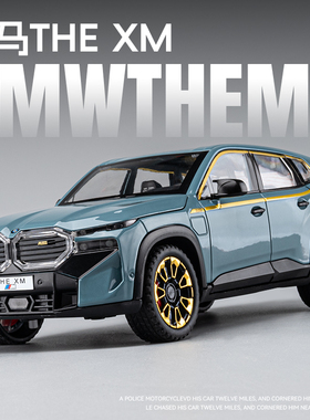 1:24宝马XM车模新能源仿真合金汽车模型摆件SUV玩具车男孩礼物X5