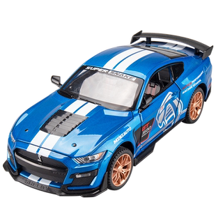 福野马GT500合金汽车模型仿真谢尔比肌肉跑车儿童玩具车模摆件