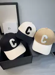 Korean ins Color-Blocked C Letter Baseball Cap for Women, Trendy Sun Hat That Makes the Face Look Smaller, Versatile Sun Protection Cap