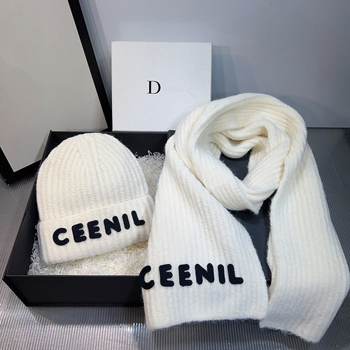 韩国新款时髦字母针织帽