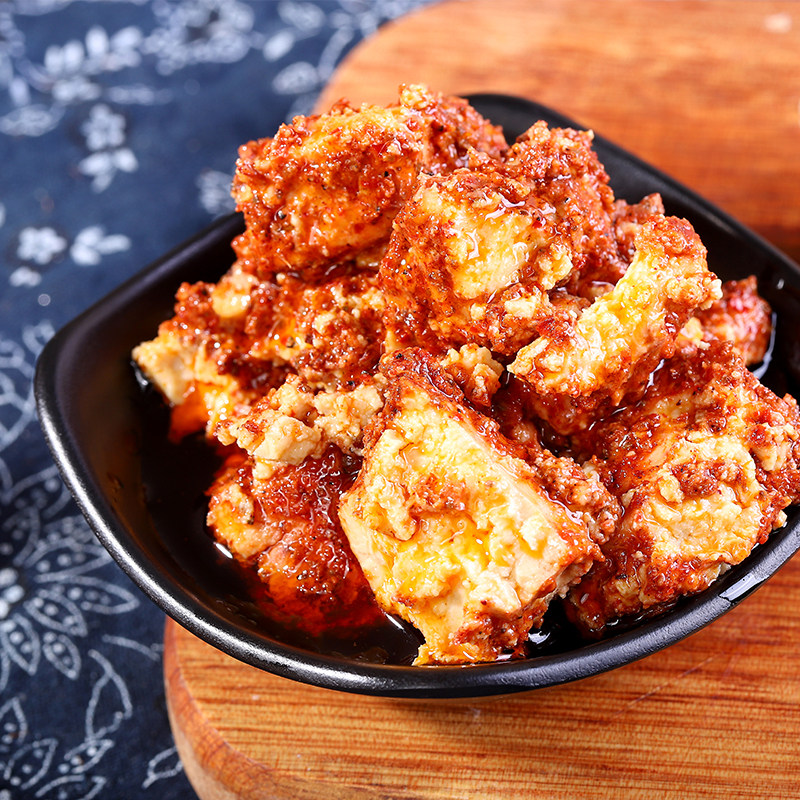 板桥石磨豆腐干香辣豆腐乳红油腐乳豆腐乳下饭毛豆腐 6瓶装