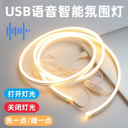智能语音氛围usb灯带遥控开关