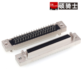 MDR金手指连接器SCSI-68P 50pin 100芯 直脚 母座 180度 直母