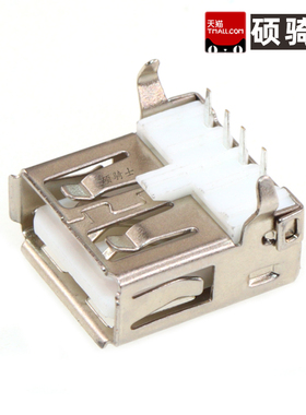 USB-U212-BWS  Type-A  USB 2.0 母座 弯脚 弯插 USB连接器