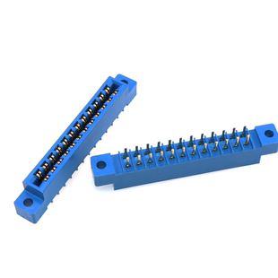 8P~72P金手指连接器线路板插座总线插槽PCB板805蓝色插板3.96MM