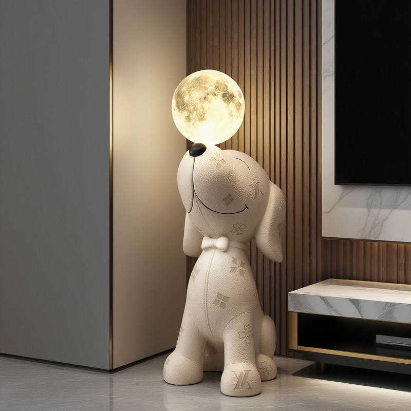 比格犬落地摆件月球灯存钱罐音响客厅电视柜家居饰品乔迁新居礼品,家居饰品,落地摆件,淘宝优惠券,粉丝福利购,淘宝优惠卷