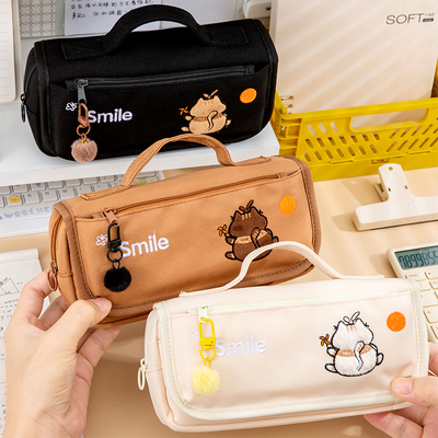 2025新款帆布手提笔袋