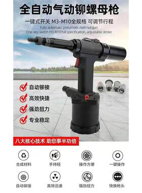 台湾气动拉铆枪 气动液压全自动铆螺母枪DM-10 气动工具
