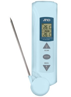 日本AND中心温度传感器附红外线辐射温度计 AD-5612A/AD-5612WP优
