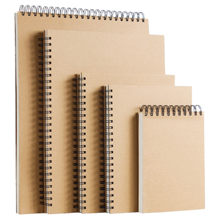 加厚硬壳线圈素描本A4美术生专用速写8K画画本16k幼儿园儿童图画小学生手绘写生水彩马克笔a3绘画空白本子