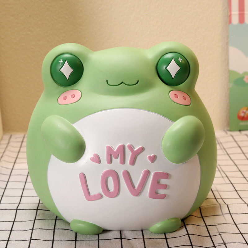 存钱罐2024年新款青蛙储蓄罐防摔可存可取只进不出儿童男女孩卡通