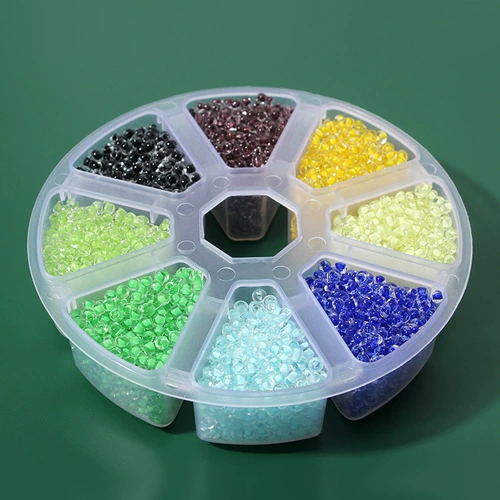 Бусины, набор материалов с кисточками ручной работы с бусинами, барсетка, браслет, ожерелье, аксессуар, 8 ячеек, DIY