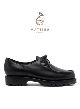 MATTINA2025年新款真皮正装皮鞋手工固特异工艺舒适透气