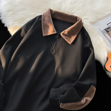 WX920/P55春装新款华夫格拉链polo衫大码卫衣男，男装卫衣，电商A018