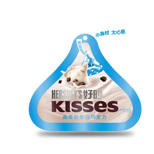 好时巧克力Kisses曲奇奶白牛奶黑榛仁82g袋装婚庆喜糖中秋节团购
