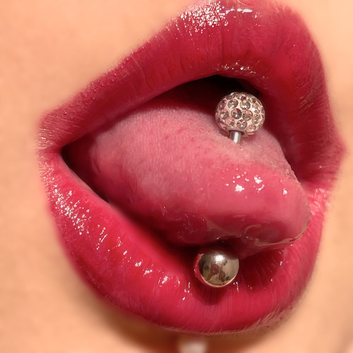 rockboil舌钉香巴拉满钻滴油女款