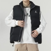 FB7308 Nike JORDAN拉链保暖休闲运动棉衣 马甲新款 010 耐克男装