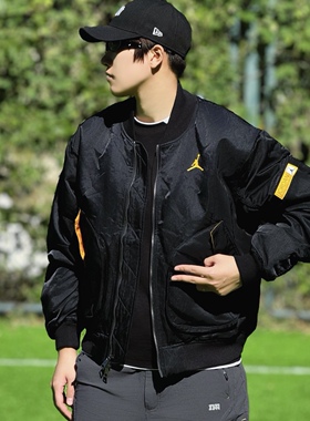 Nike/耐克JORDAN外套男AJ新款印花保暖棉服休闲夹克CZ1191-010