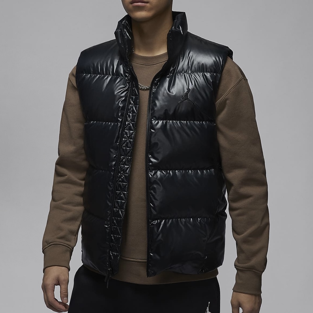 NIKE/耐克Jordan保暖羽绒马甲冬季梭织夹克保暖背心FV7274-010