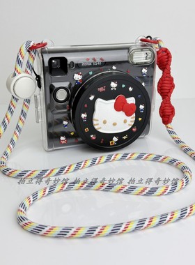 适用富士拍立得squareSQ40透明保护壳套sq40相机包收纳镜头盖背带