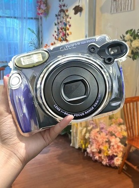 拍立得wide210透明水晶保护壳 复古包可套壳 硬壳相机包instax210