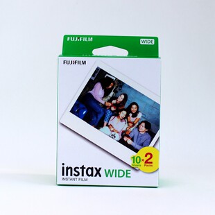 富士拍立得相纸5寸宽幅白边 400胶底片 相纸instax210wide300