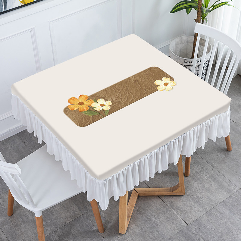 方桌布方桌罩正方形家用茶几罩餐桌布防滑防水遮丑高级感方桌桌布,居家布艺,桌布,淘宝优惠券,粉丝福利购,淘宝优惠卷