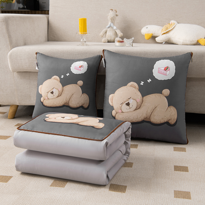 汽车内抱枕被子两用二合一车用办公室午睡枕头被车上毯子车载靠垫