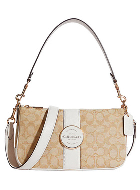 COACH 蔻驰 Lonnie Baguette 女士单肩包斜挎包腋下包 经典logo款