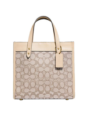 COACH蔻驰女包女士 FIELD logo款托特包单肩包 C3865