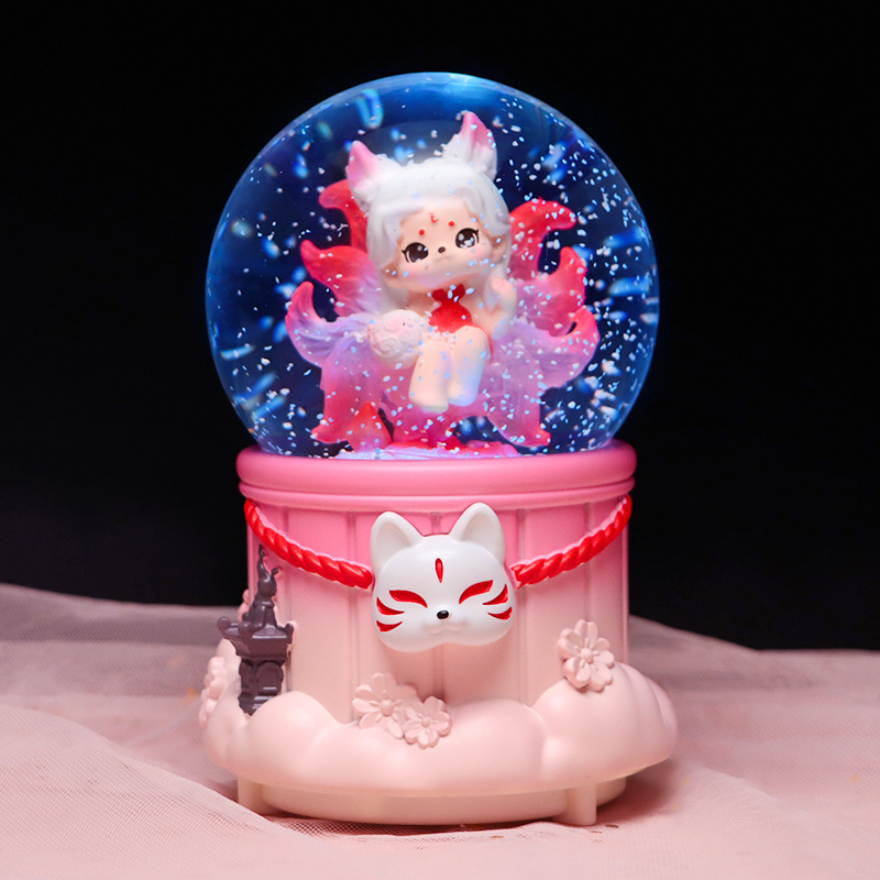梦幻九尾狐水晶球音乐盒