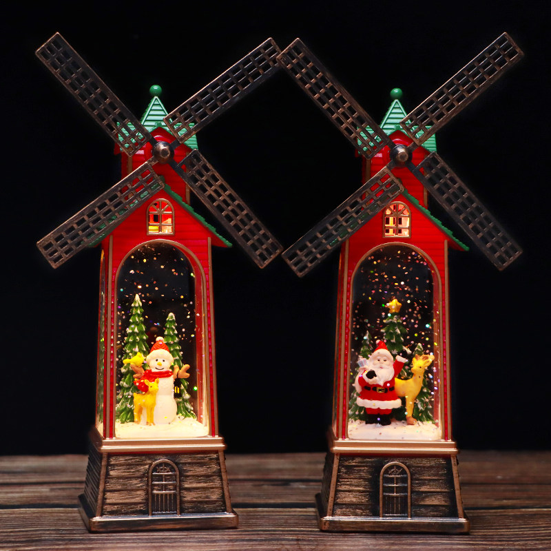圣诞节氛围装饰发光小夜灯音乐盒创意风车橱窗圣诞老人送学生礼物,节庆用品/礼品,圣诞礼品,淘宝优惠券,粉丝福利购,淘宝优惠卷