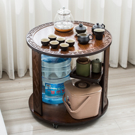Đèn ban công sang trọng khay trà di động bàn trà tròn xe đẩy hàng hộ gia đình nhỏ bàn trà trà Bộ ấm đun nước tích hợp bàn trà bàn trà thông minh gấp gọn