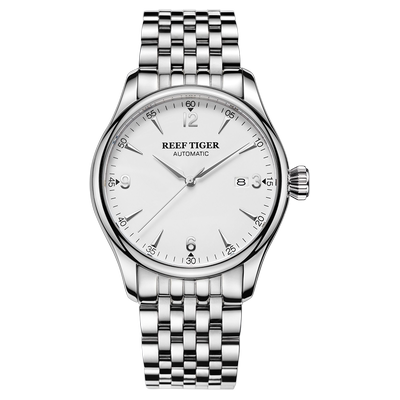 瑞夫泰格进口机芯全自动机械表时尚品牌商务休闲手表男精钢送礼