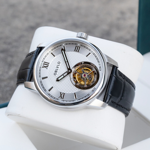 OBLVLO欧宝罗真陀飞轮同轴全自动机械表原装进口机芯男表高定制