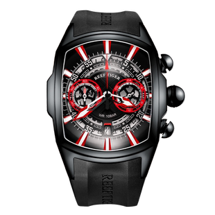 联名瑞夫泰格酒桶形手表超大表盘石英计时手表男学生运动表潮流款