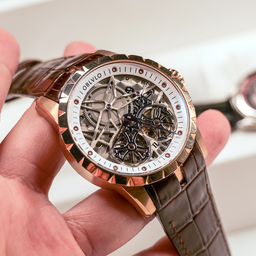 OBLVLO欧宝罗全自动双陀飞轮手表