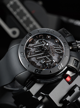 GAGA MILANO手表内马尔限量款镶钻轻奢运动计时大表盘个性手表男