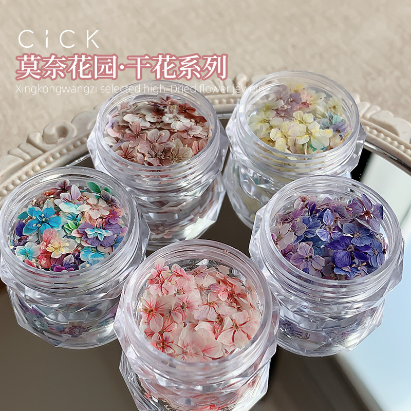 美甲干花迷你素材莫奈花园素材图片