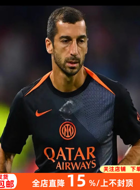 Nike耐克国米25/26赛前热身训练服T90短袖球衣足球服男HM3441-010