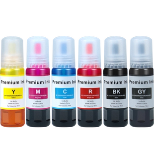 【原装品质】适用佳能GI-83墨水G580墨盒G680彩色打印机填充墨水Canon六色连供补充墨水黑色灰色洋红色染料水